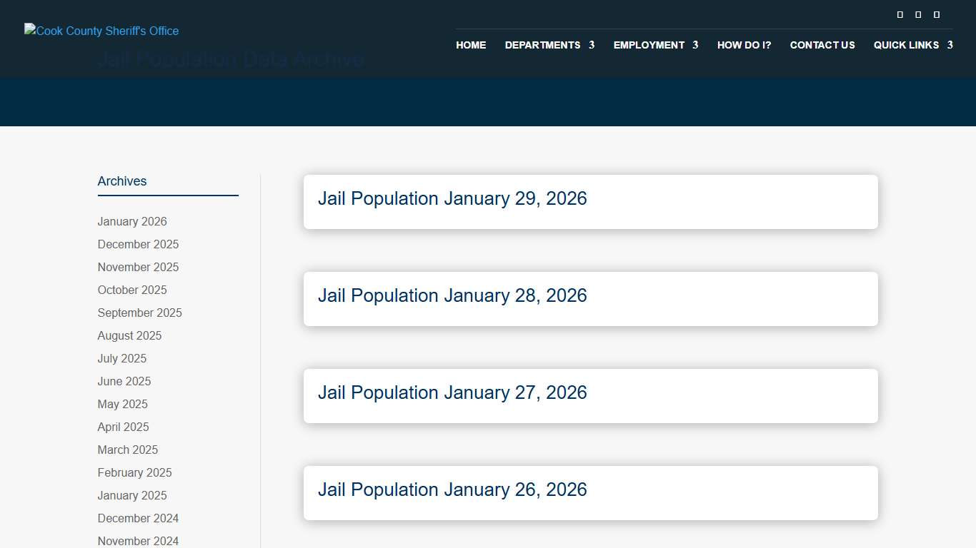 OpenData Archive < Cook County Sheriff's Office